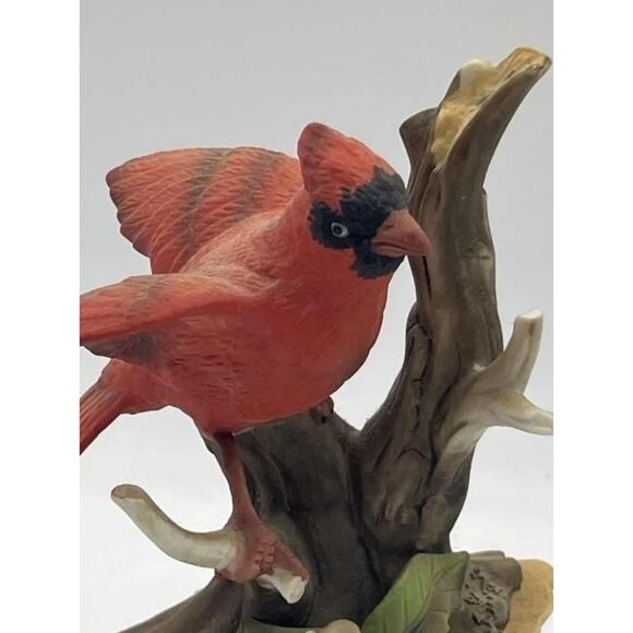 Vintage Cardinal Music Figurine – Wind-Up – 6" Tall – Charming Woodland Design - Picture 6 of 16